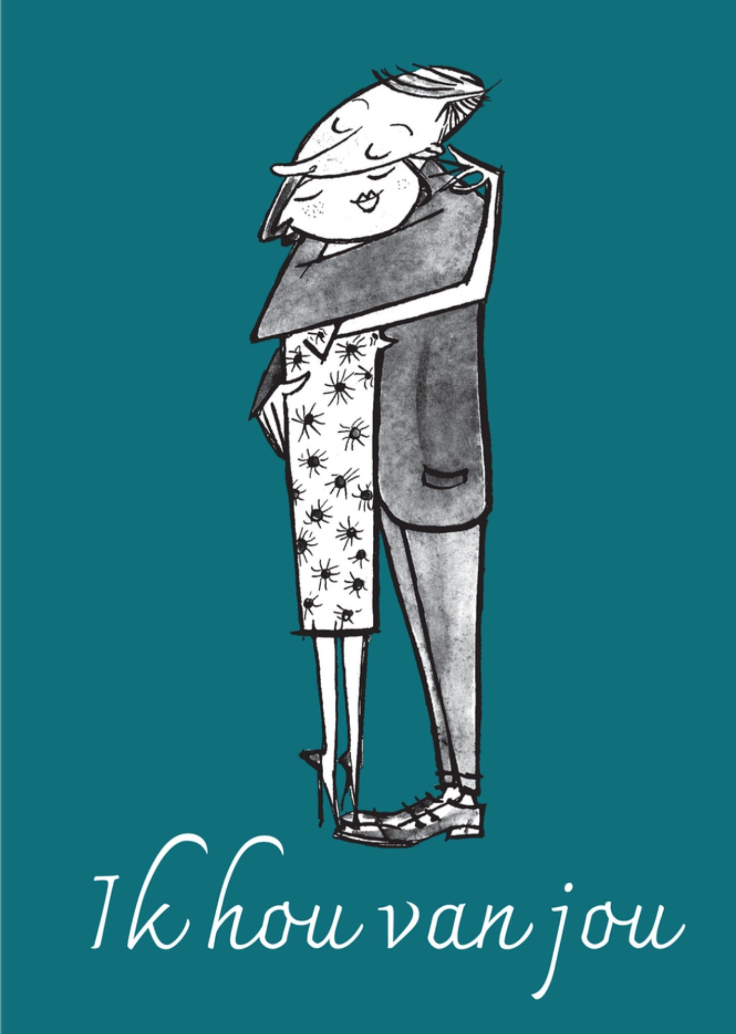 Valentijnskaart Knuffel Kaart Fiep Westendorp