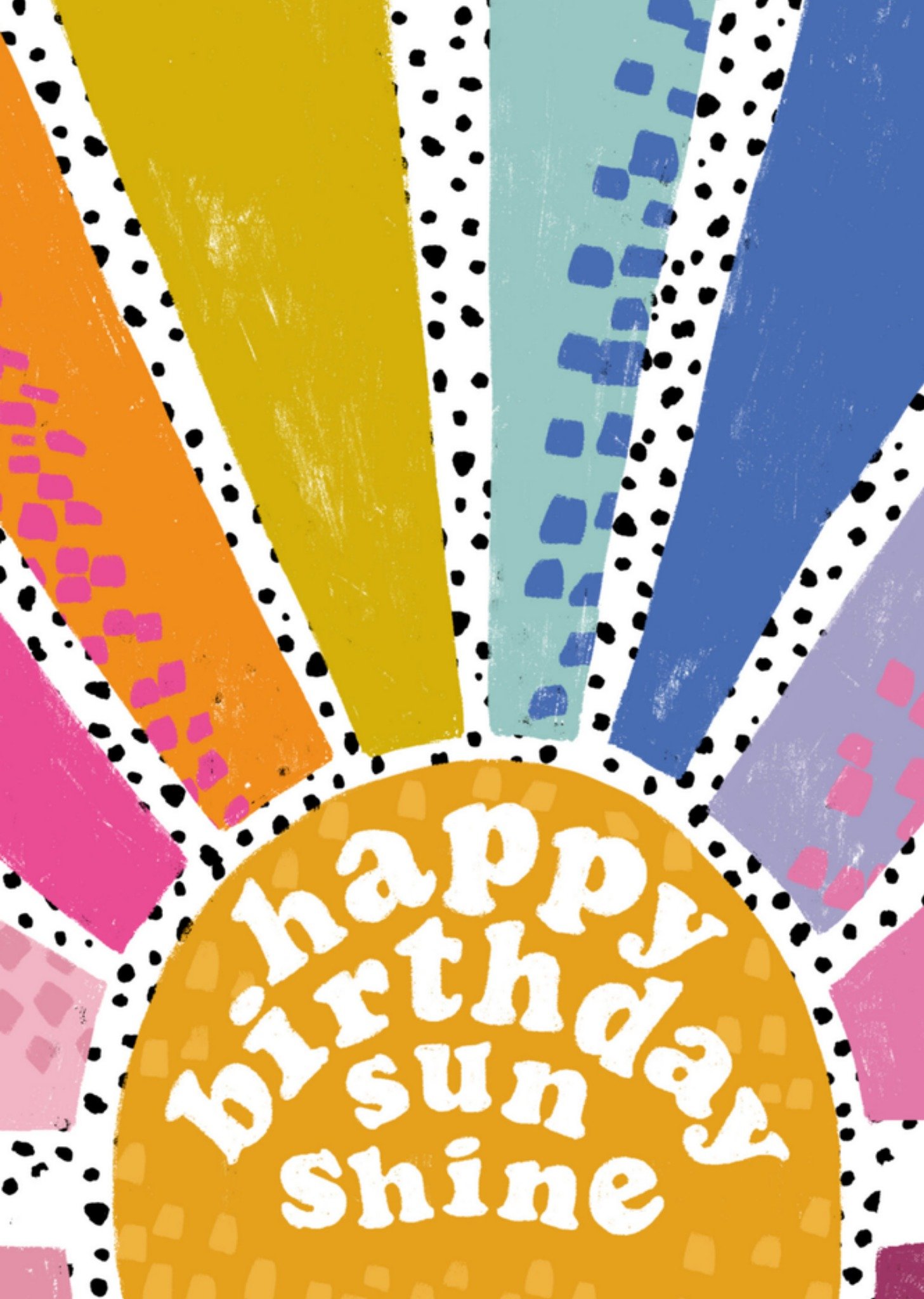 Greetz Verjaardagskaart regenboog Standard Card