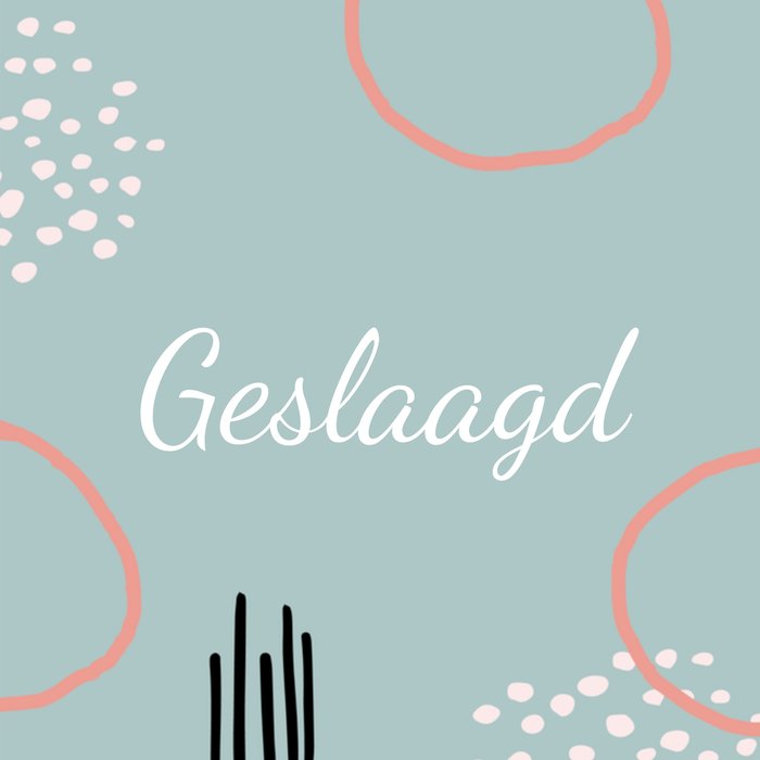 Greetz | Geslaagd kaart | blauw