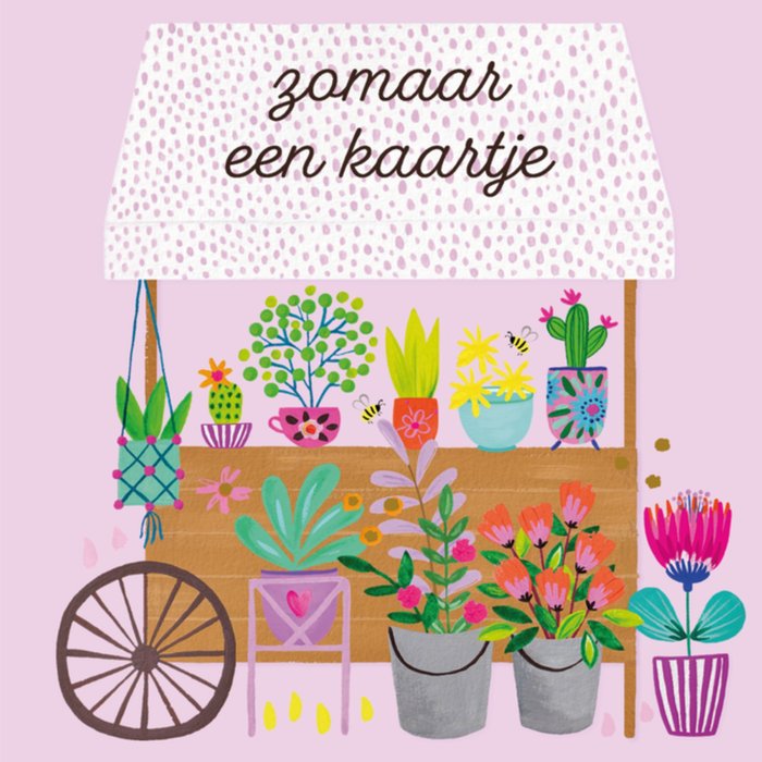 Paperclip | Zomaar kaart | bloemen