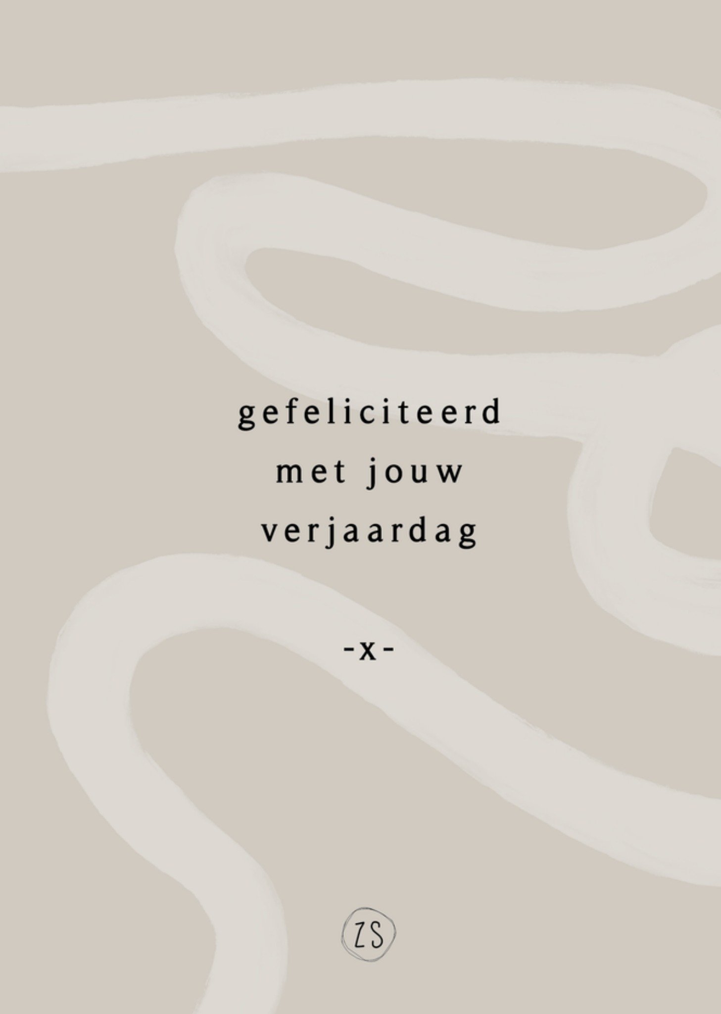 Zusss Verjaardagskaart Voor haar Standard Card