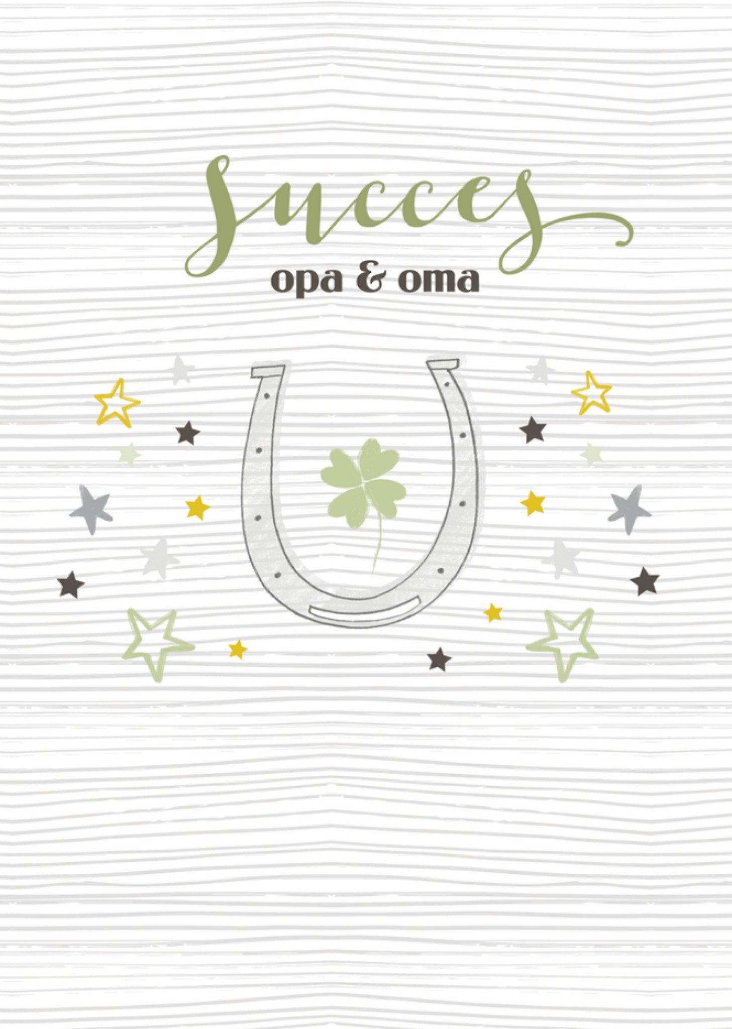 Succeskaart hoefijzer opa en oma Kaart TMS
