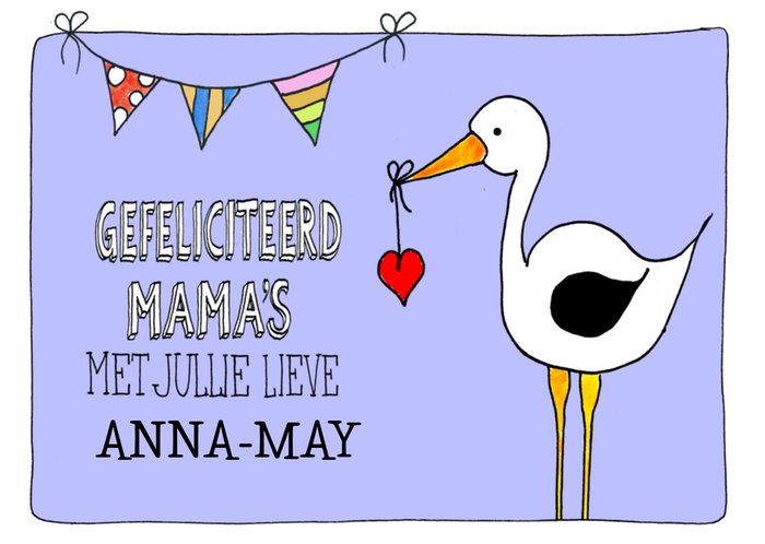 Sandysign | Geboortekaart | Mama's