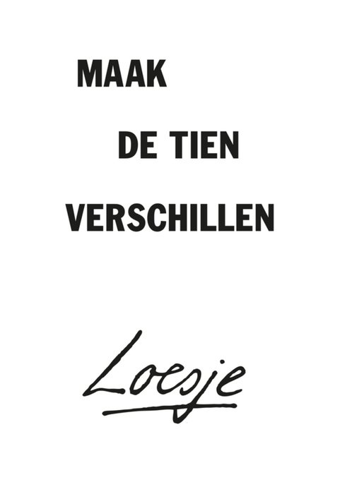 Loesje | Maak de tien verschillen