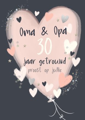 Greetz | Jubileum kaart | Oma en Opa 30 jaar getrouwd