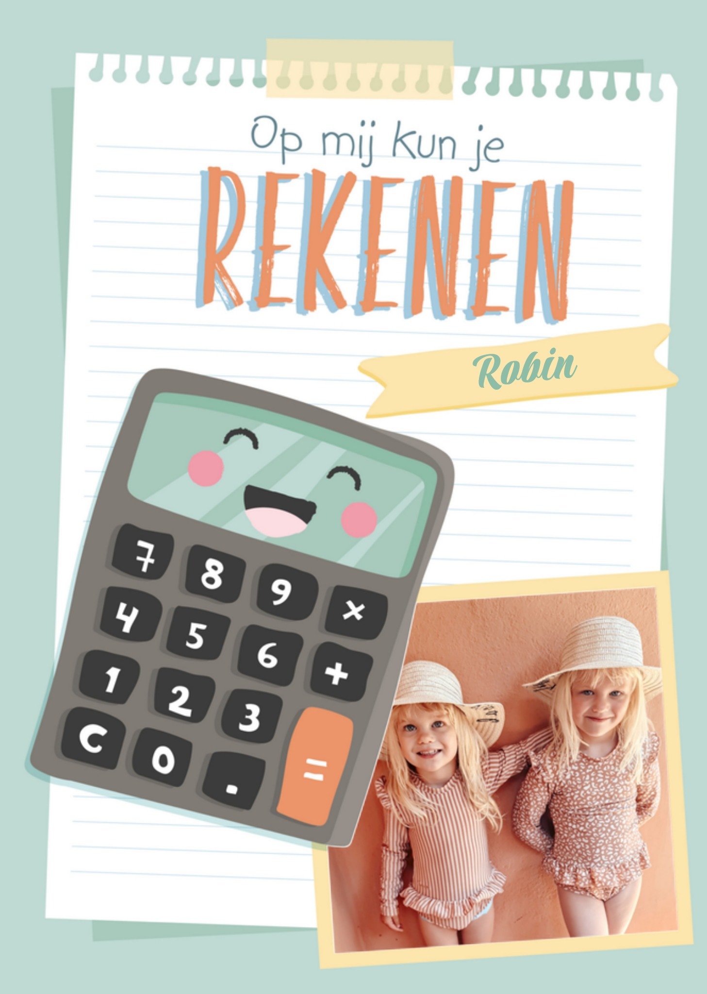 Vriendschapskaart foto naam Kaart Tante Kaartje