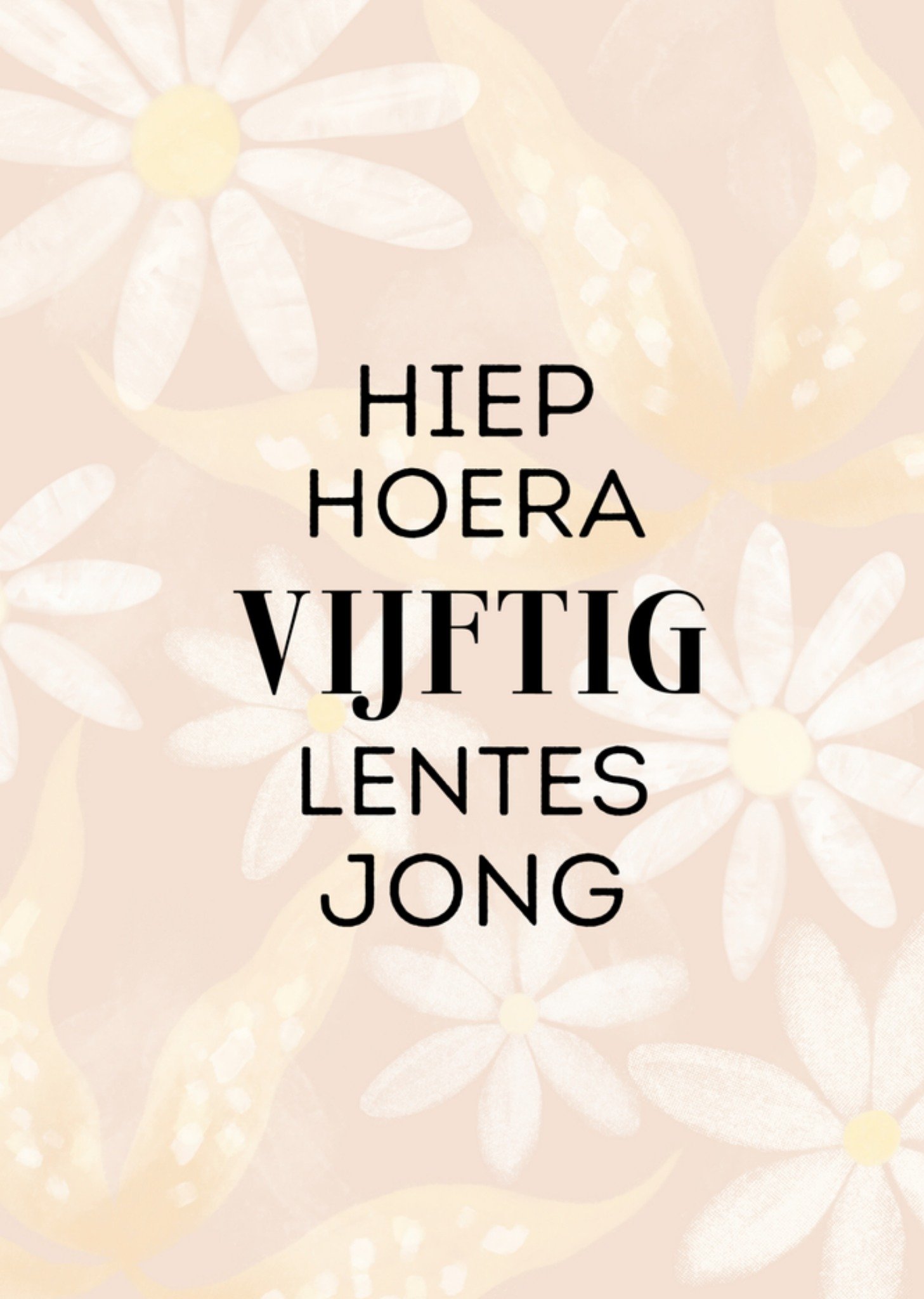 Verjaardagskaart 50 lentes jong Greetz