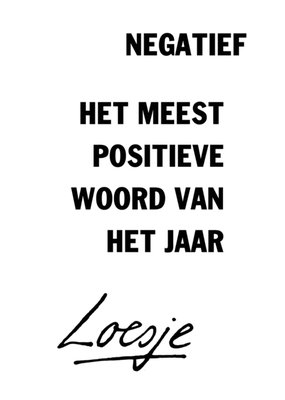 Loesje | Zomaar | Negatief