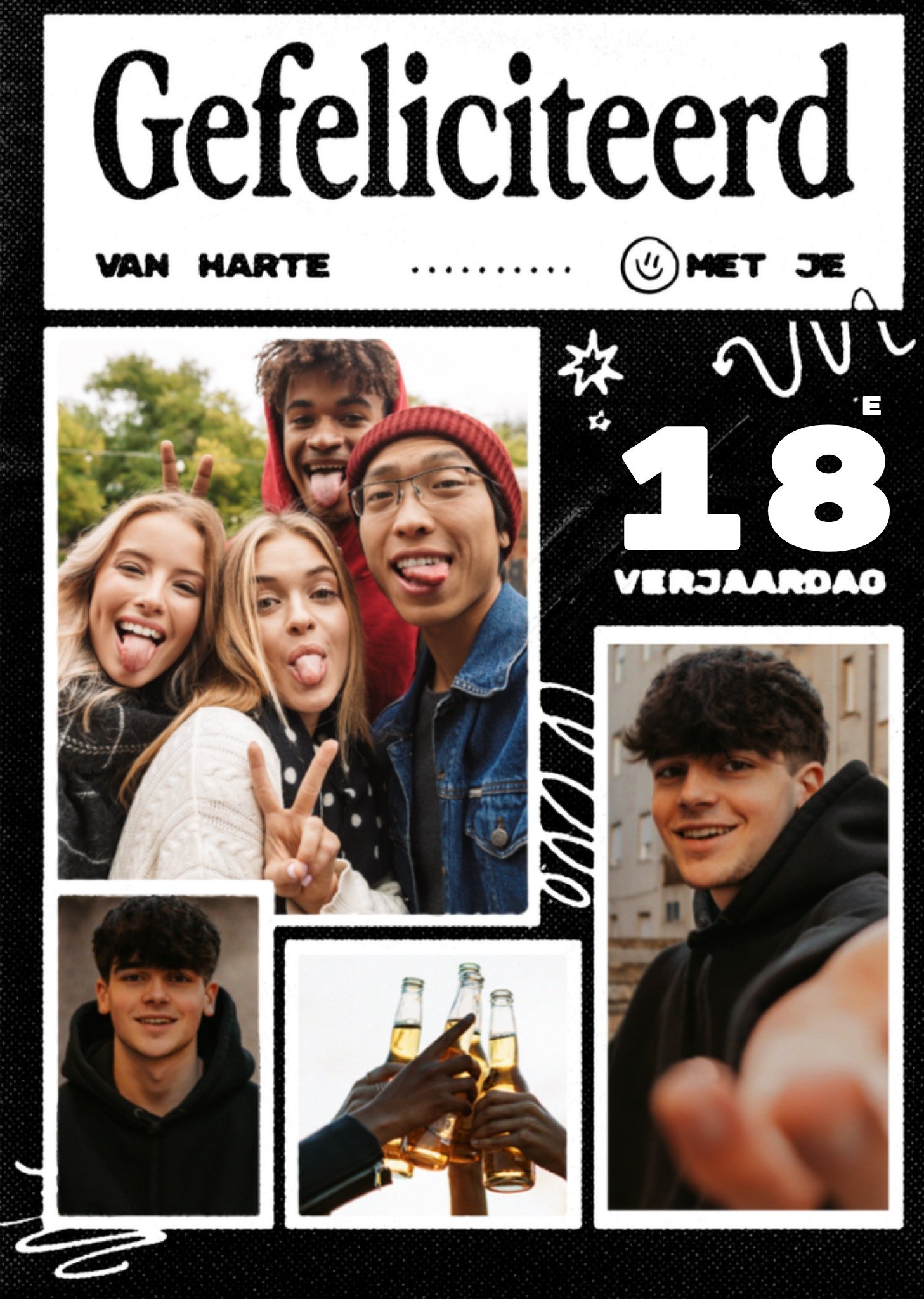 Greetz Verjaardagskaart 18 jaar fotokaart Standard Card