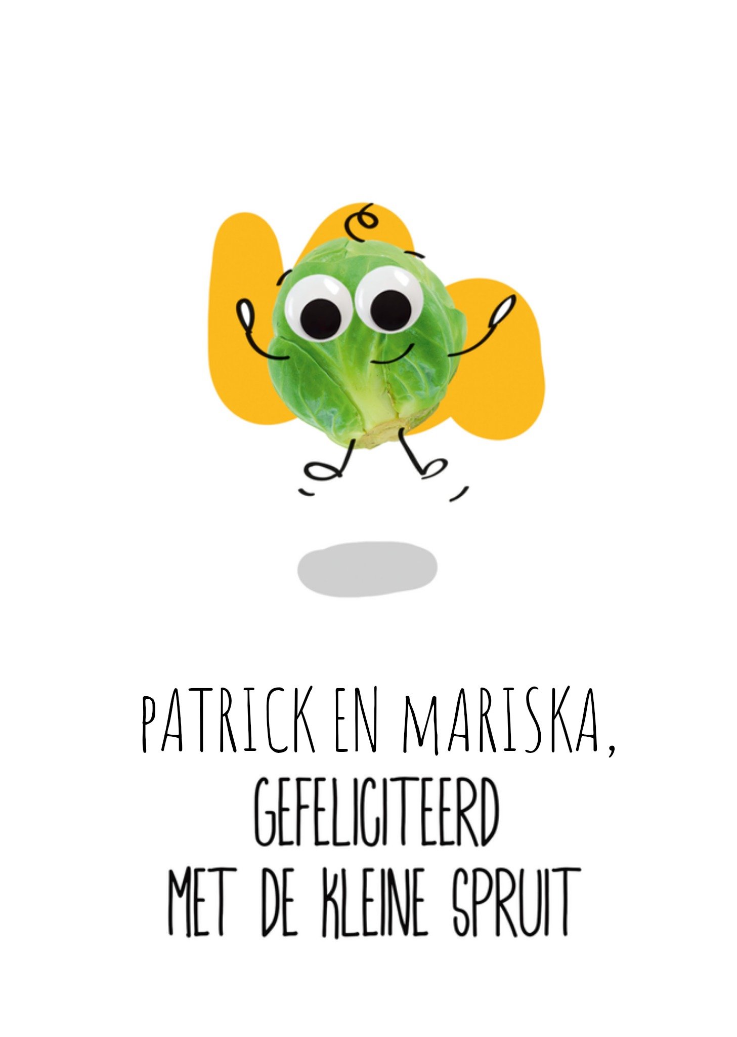 Geboortekaart Kleine spruit Paperclip
