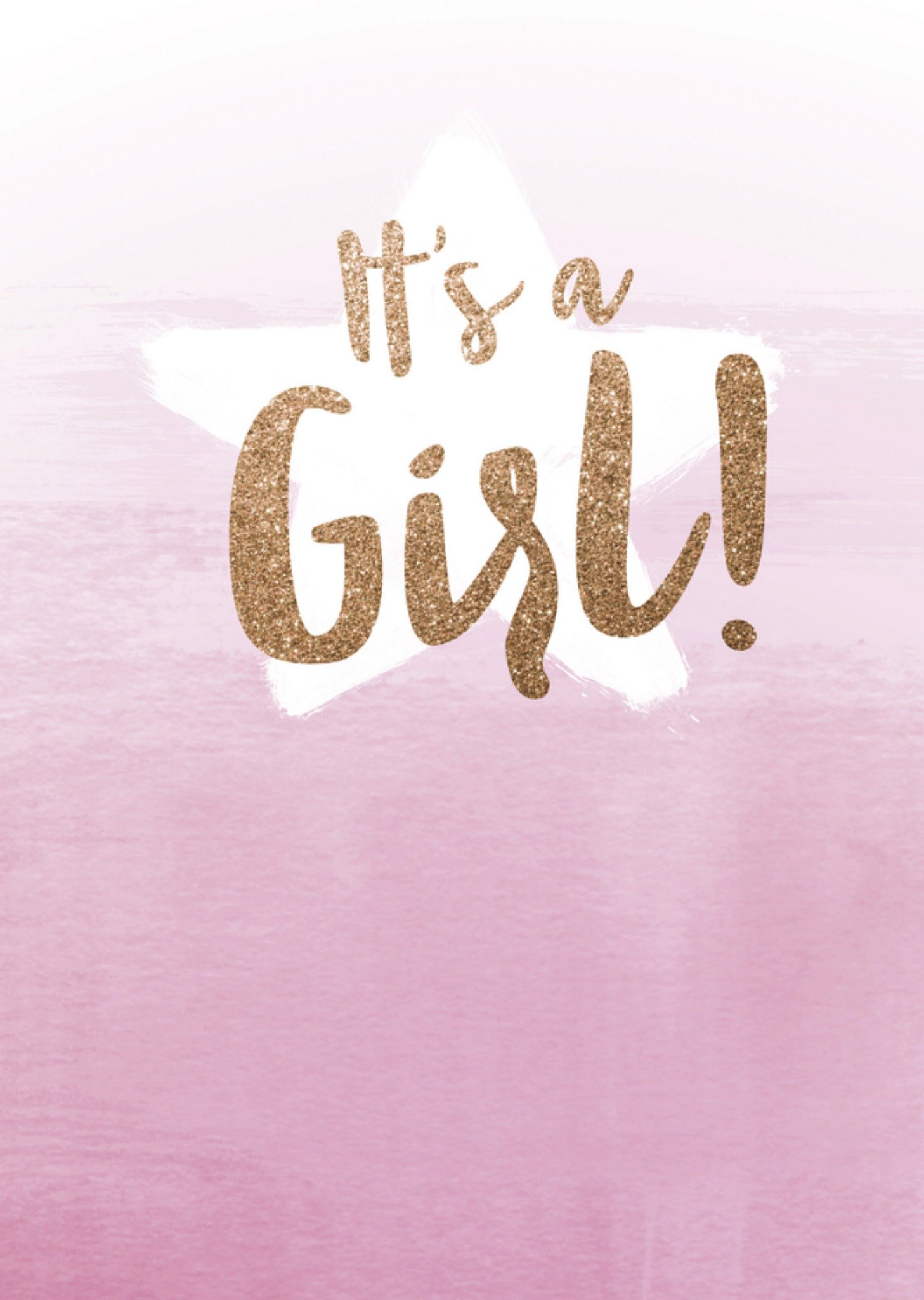 Geboortekaart roze Kaart UK Greetings