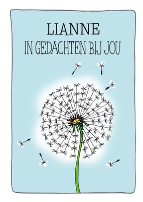 Sandysign | Denken aan kaart| In gedachten bij jou