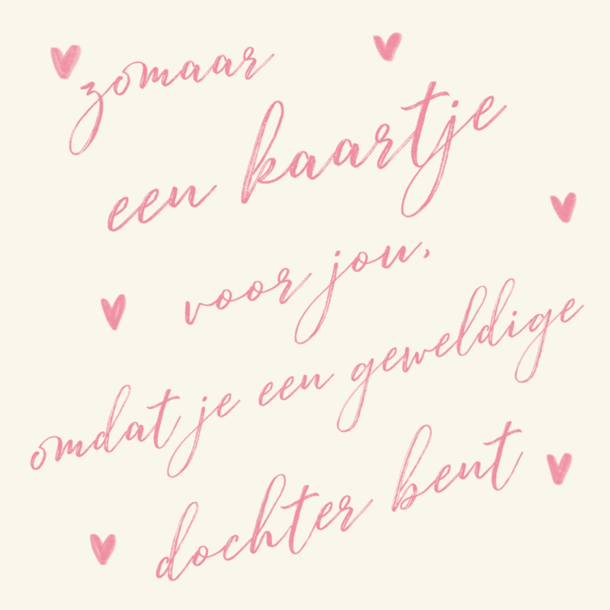 Greetz Zomaar kaart Geweldige dochter Vierkant