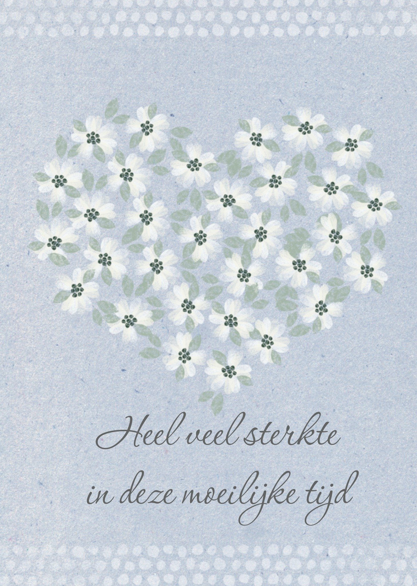 Condoleancekaart typografie Kaart Greetz