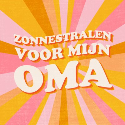 Greetz | Moederdagkaart | oma | zonnestraal