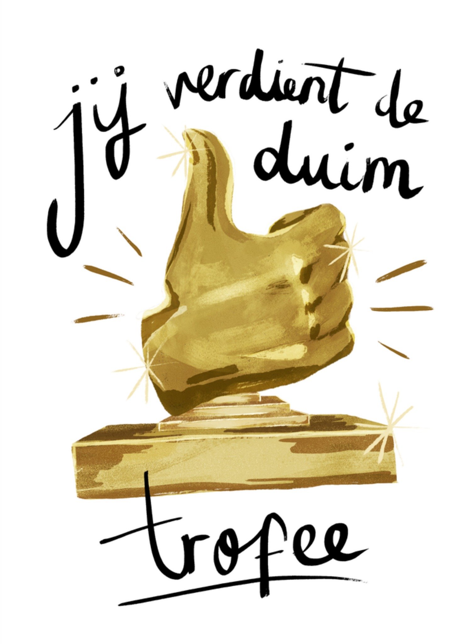 Greetz Succeskaart Very Good Very Nice Trofee Standard Card