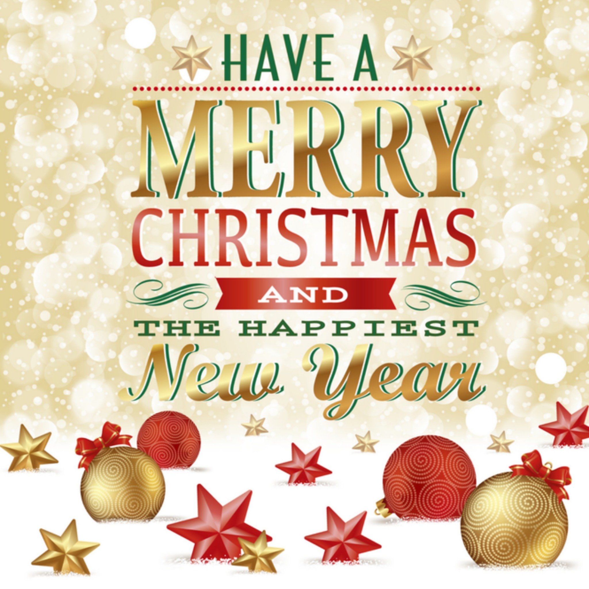 Kerstkaart kerstballen TMS