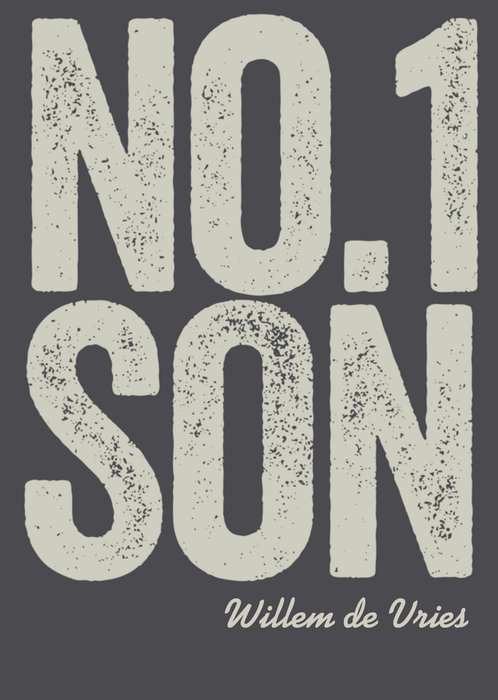 Greetz | Verjaardagskaart | No.1 son