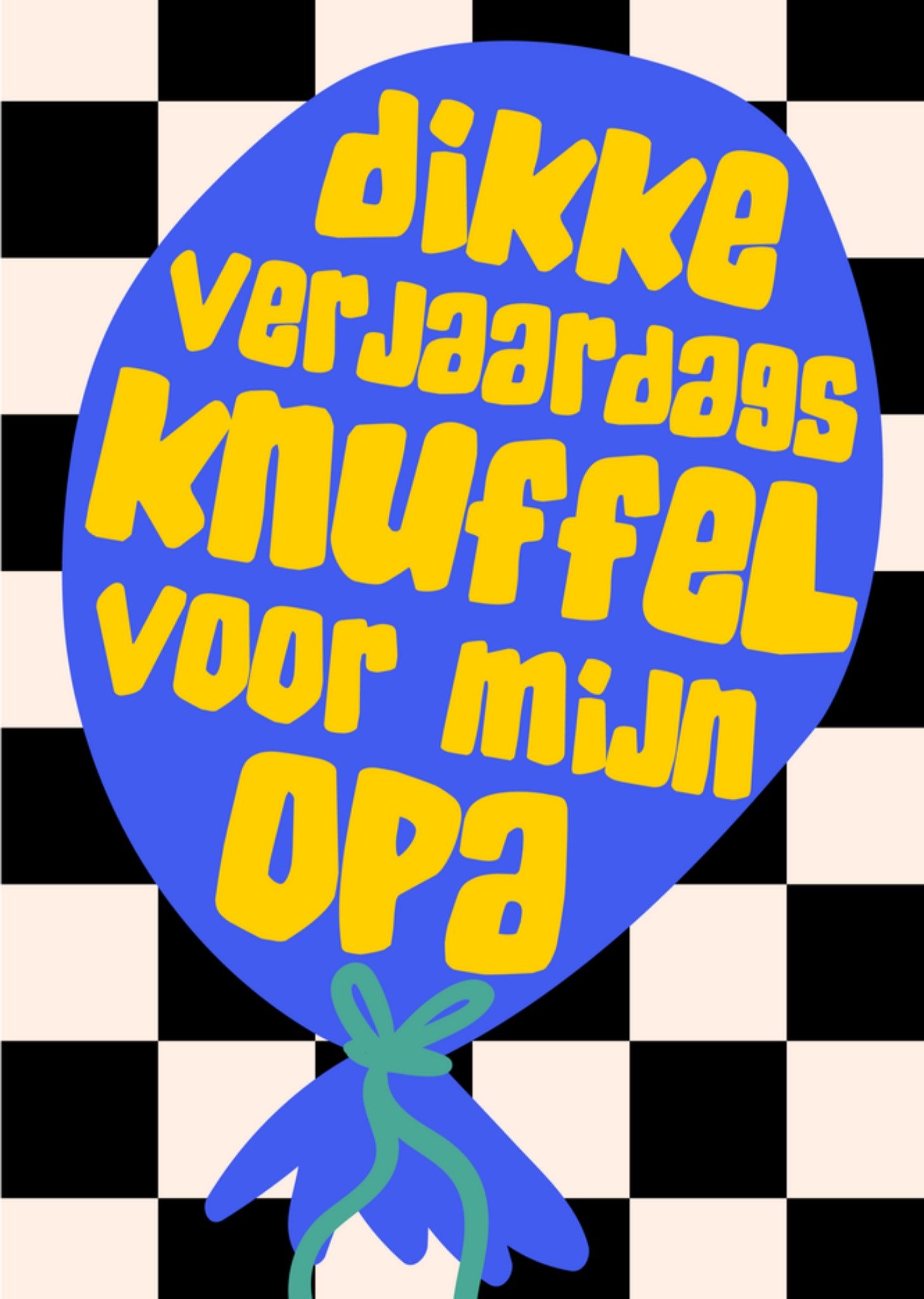Greetz Verjaardagskaart Dikke verjaardagsknuffel Opa Standard Card