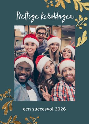 Greetz | Kerstkaart | Prettige Kerstdagen Een Succesvol 2026 | Aanpasbare Foto Enn Tekst