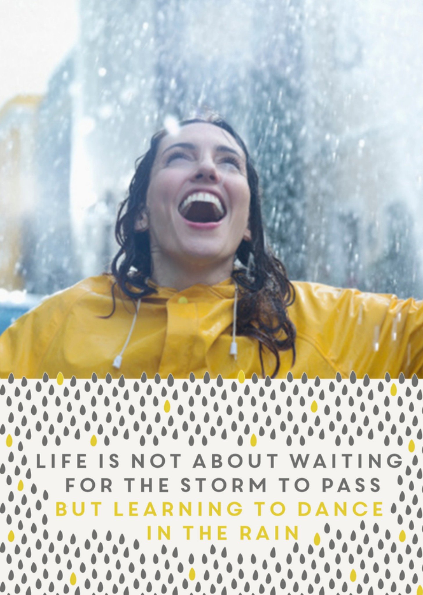 Denken aan kaart dance in the rain Greetz