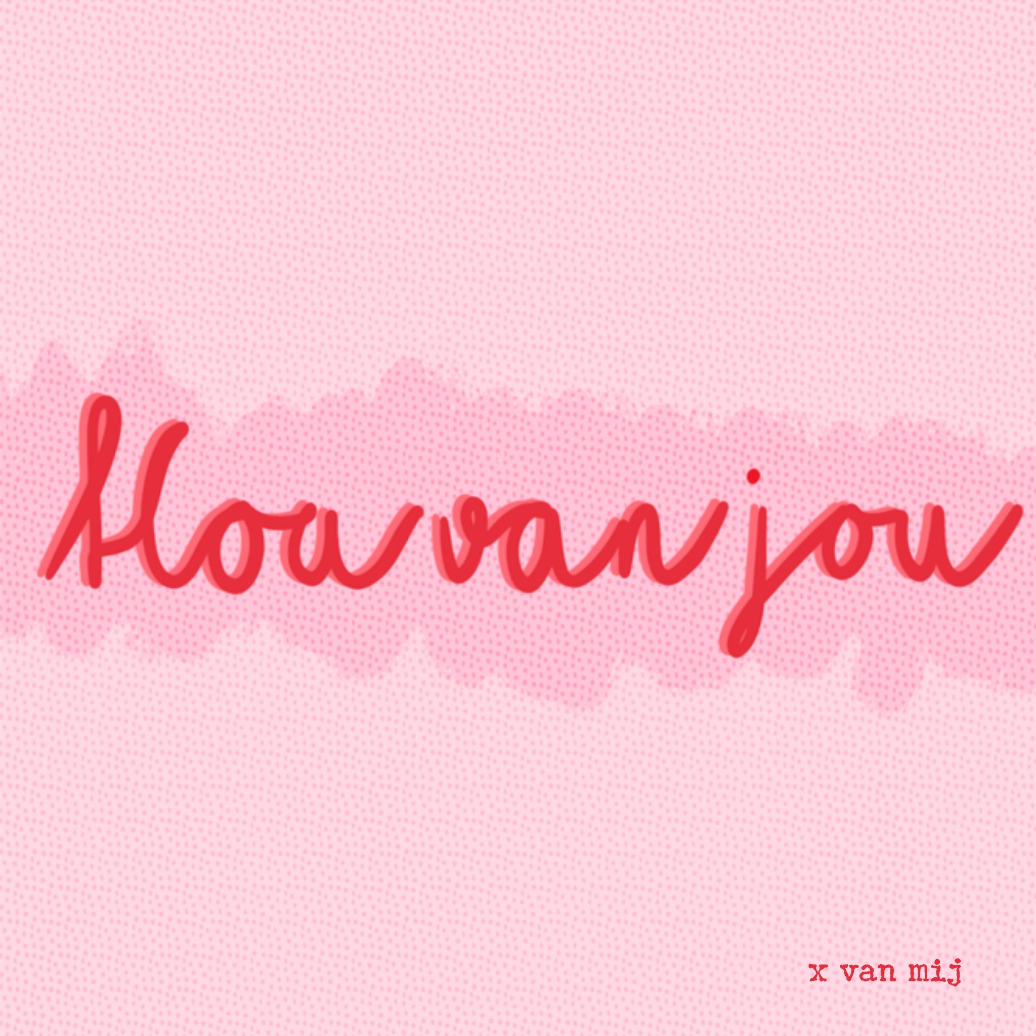 Greetz Valentijnskaart Roze Vierkant