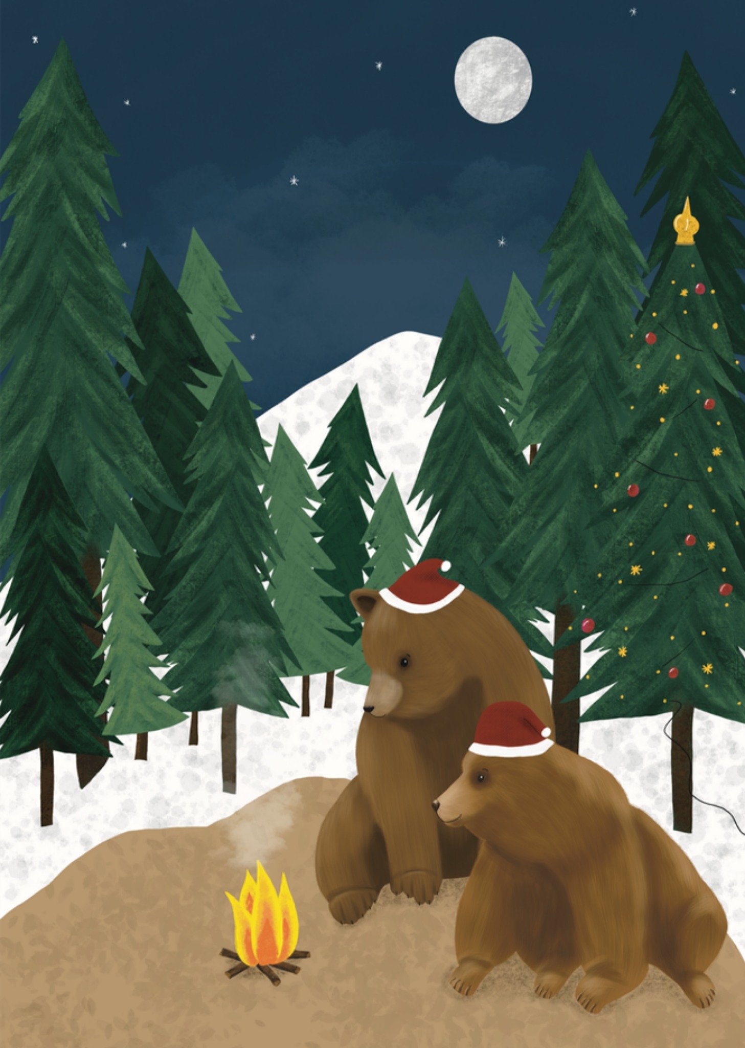 De Merkwaardige Studio Kerstkaart Beren De merkwaardige studio