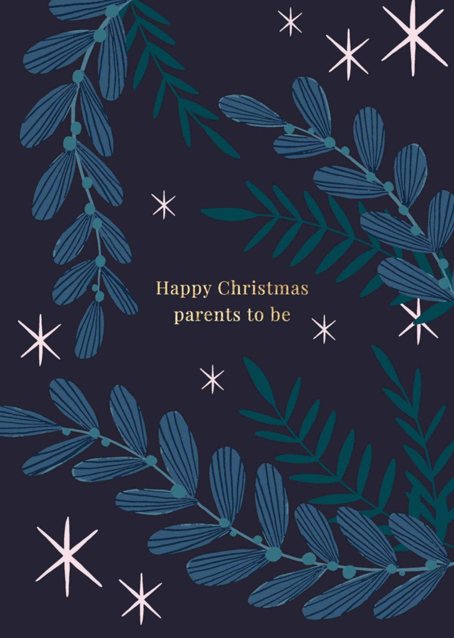 Greetz Kerstkaart Parents to be Standard Card
