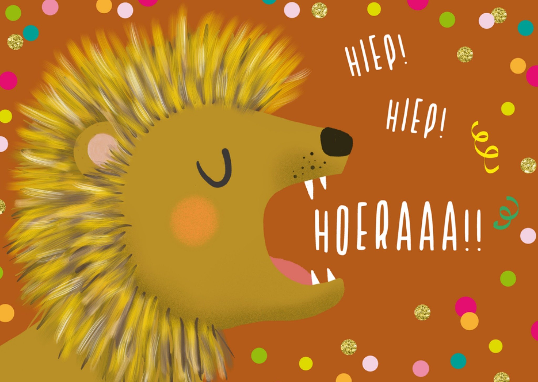 Verjaardagskaart Leeuw Tsjip