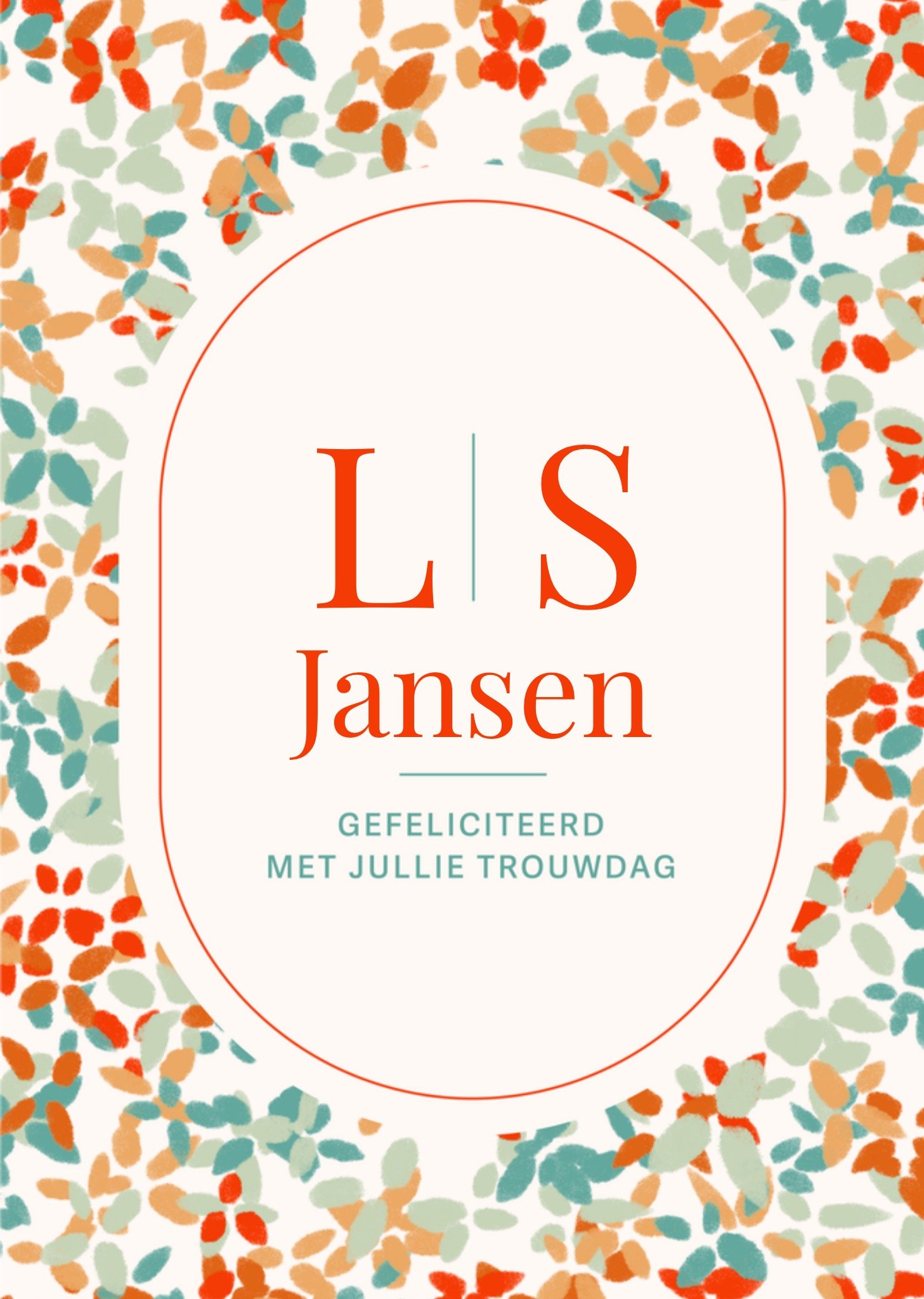 Greetz Huwelijkskaart Met naam Standard Card