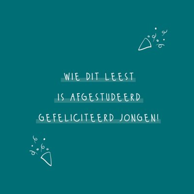 Greetz | Geslaagdkaart | Gefeliciteerd jongen