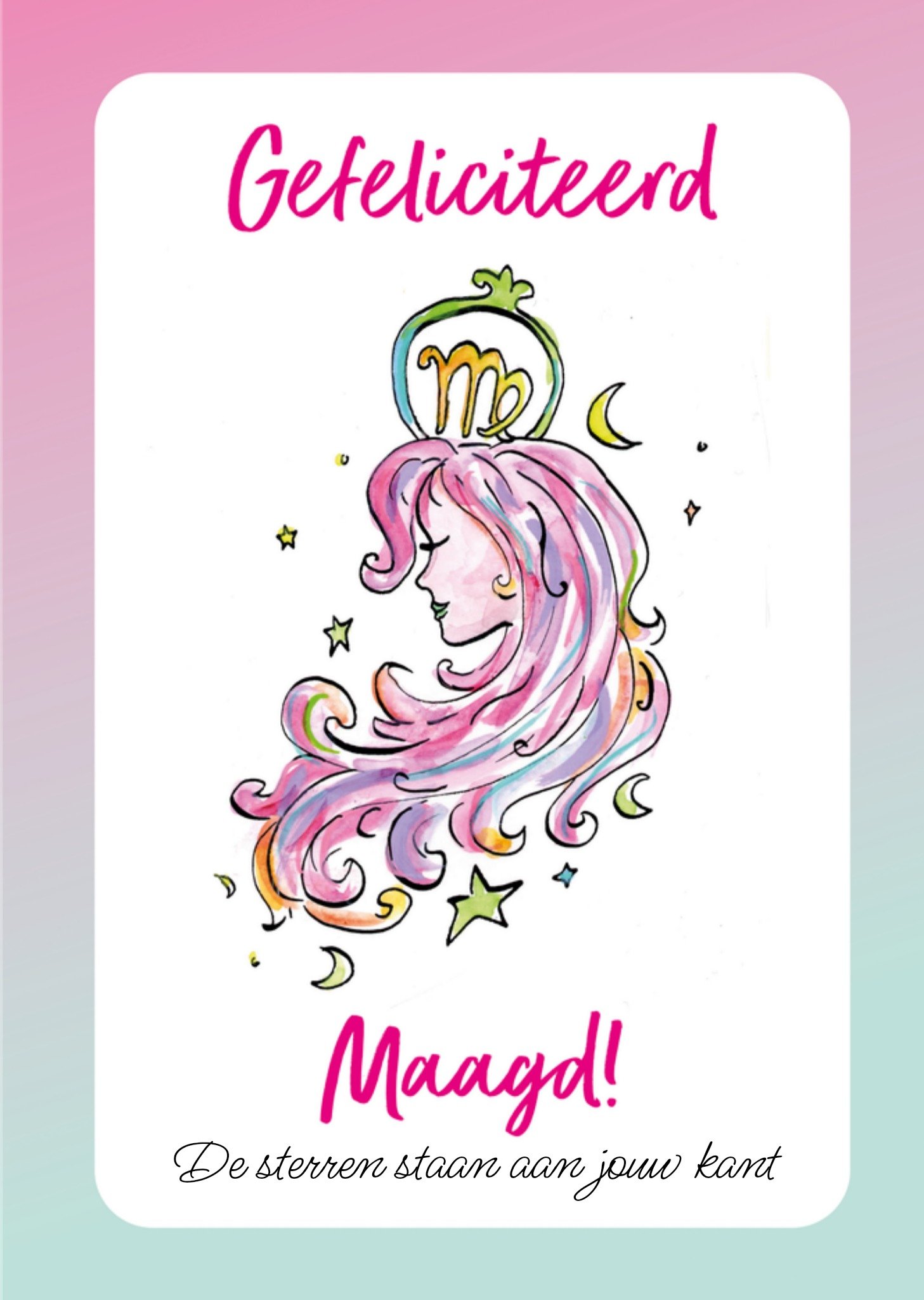 Verjaardagskaart Maagd Kaart Jill