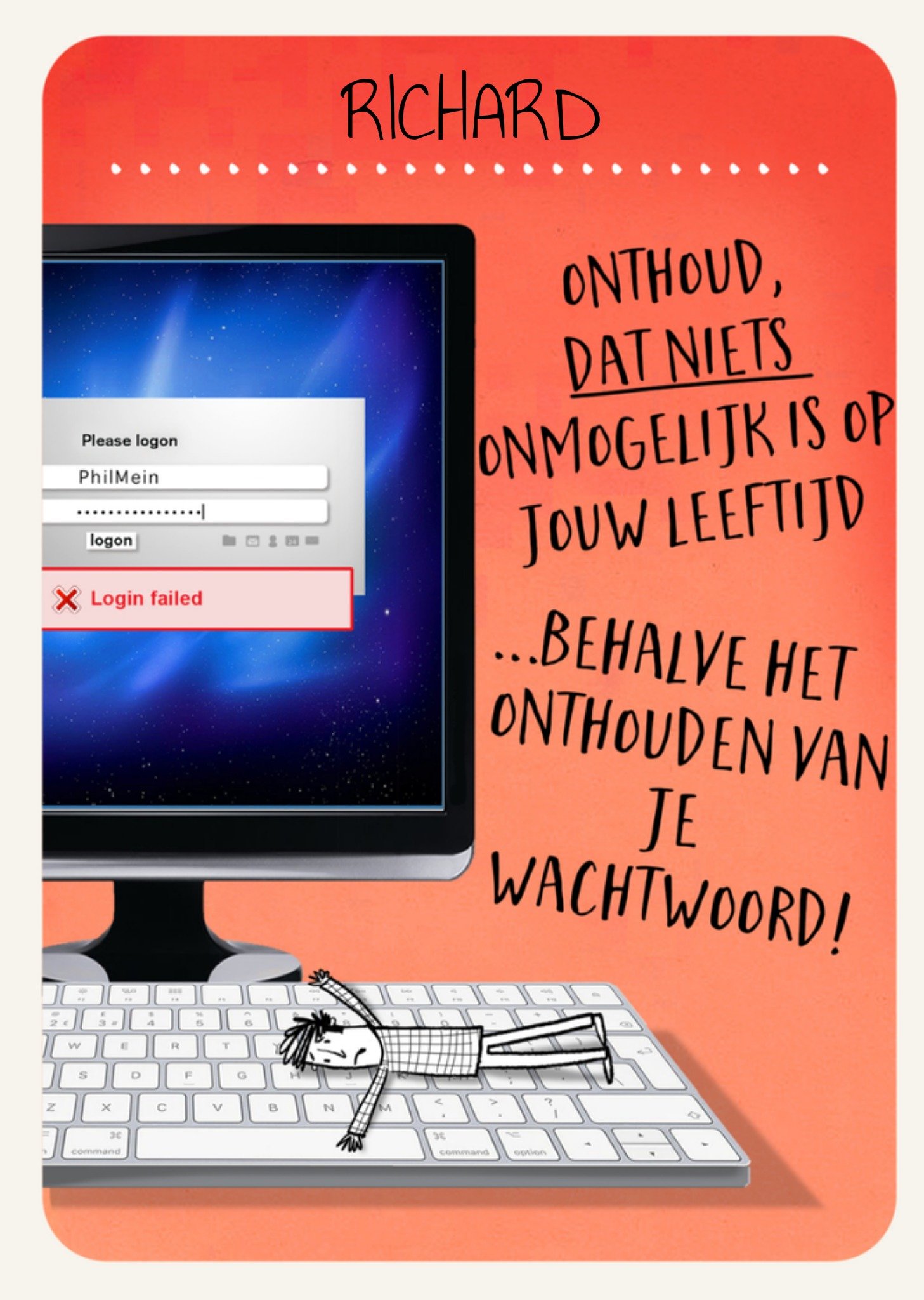 Greetz Verjaardag Computer Standard Card