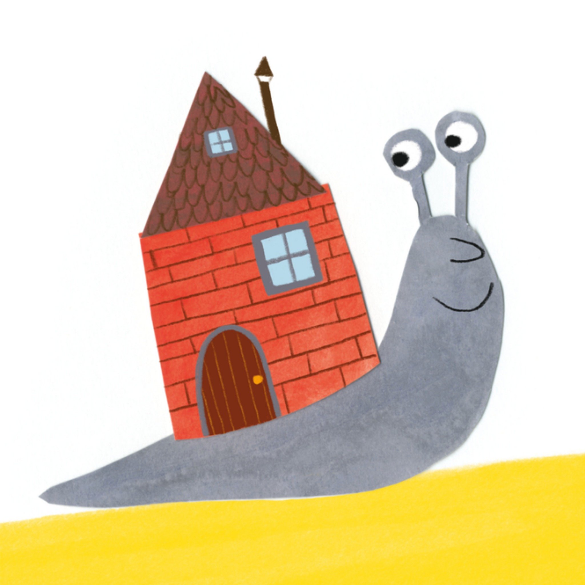 Nieuwe woning kaart Naaktslak Vierkante Kaart Loes Riphagen