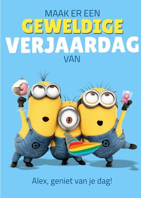 Minions | Verjaardagskaart | Ijsje