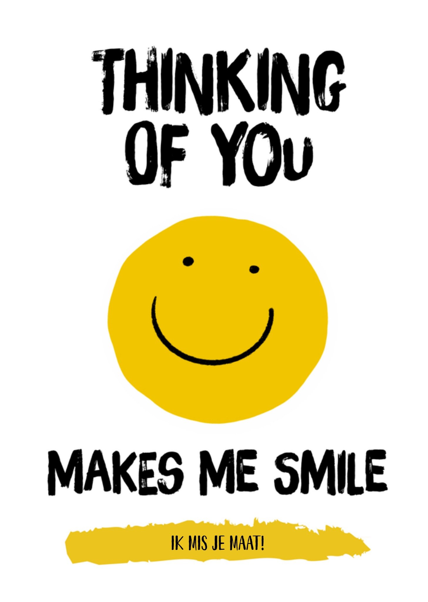 Denken aan kaart ik mis je maat Greetz