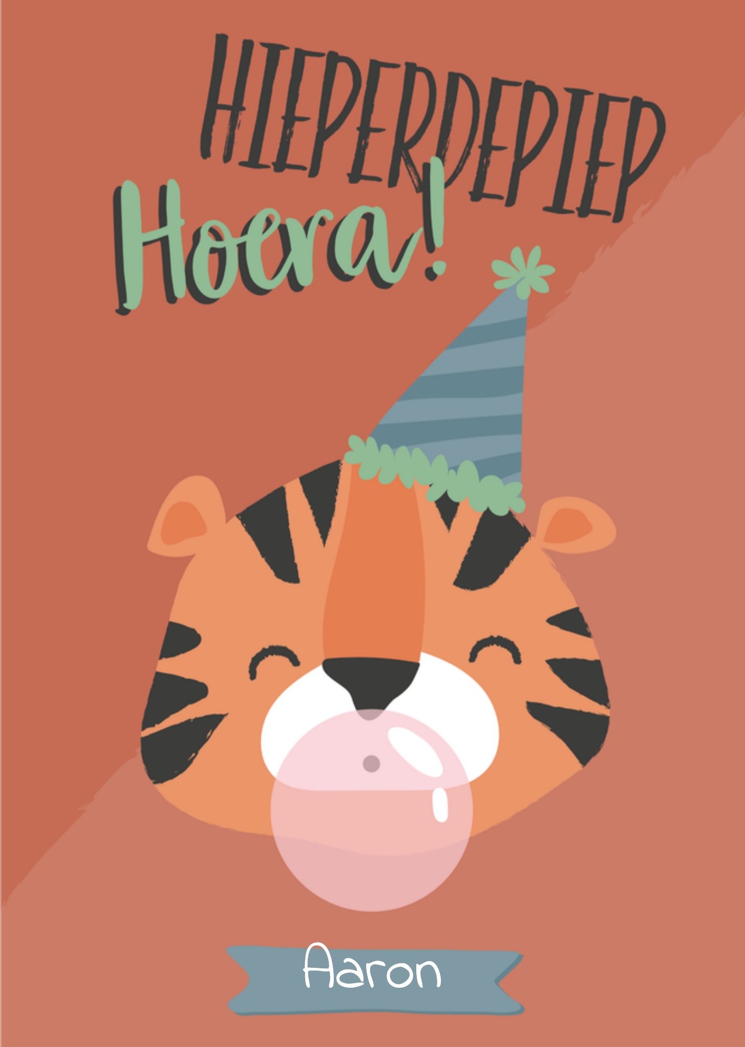 Verjaardagskaart Tijger Kaart Tante Kaartje