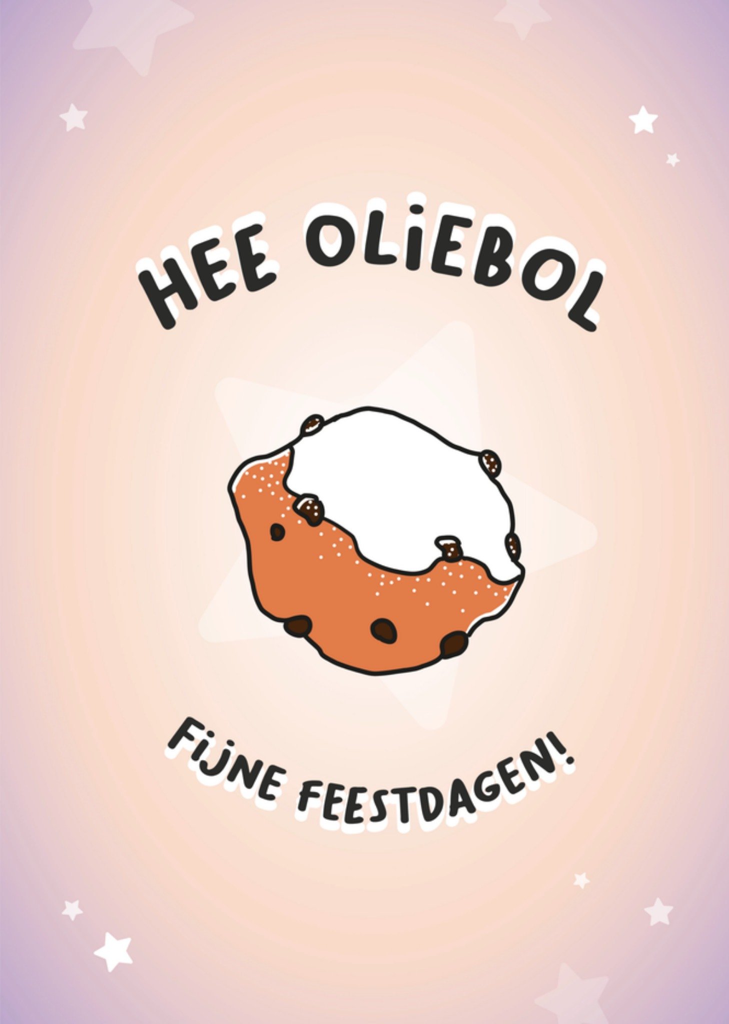 Liefs Jansje Nieuwjaarskaart oliebol Standard Card