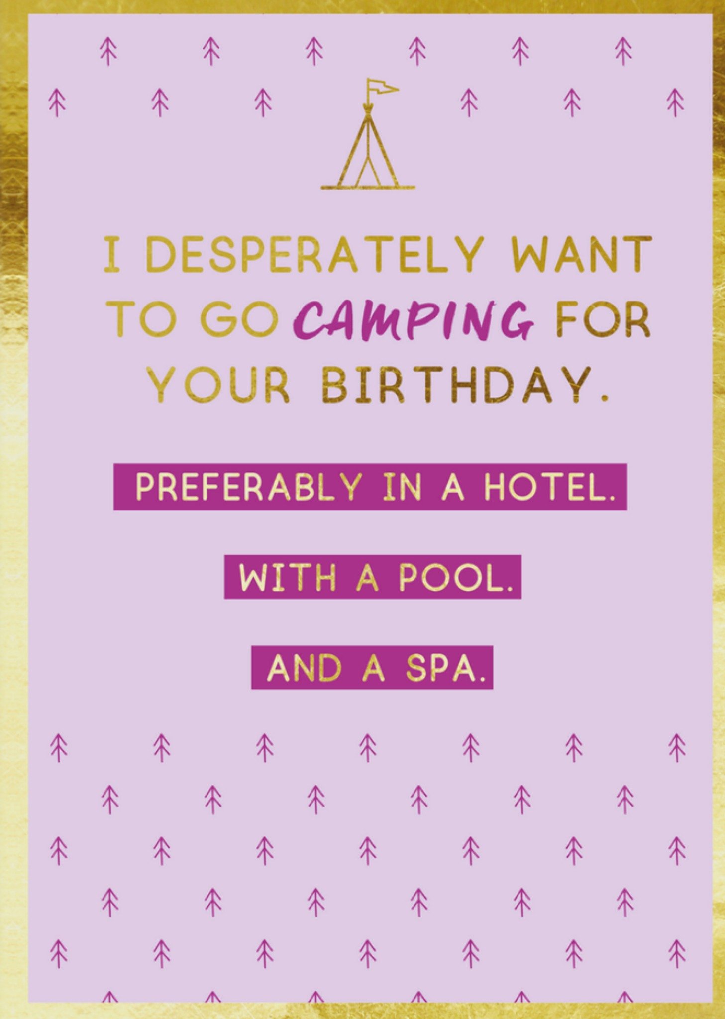 Verjaardagskaart camperen Kaart The London Studio