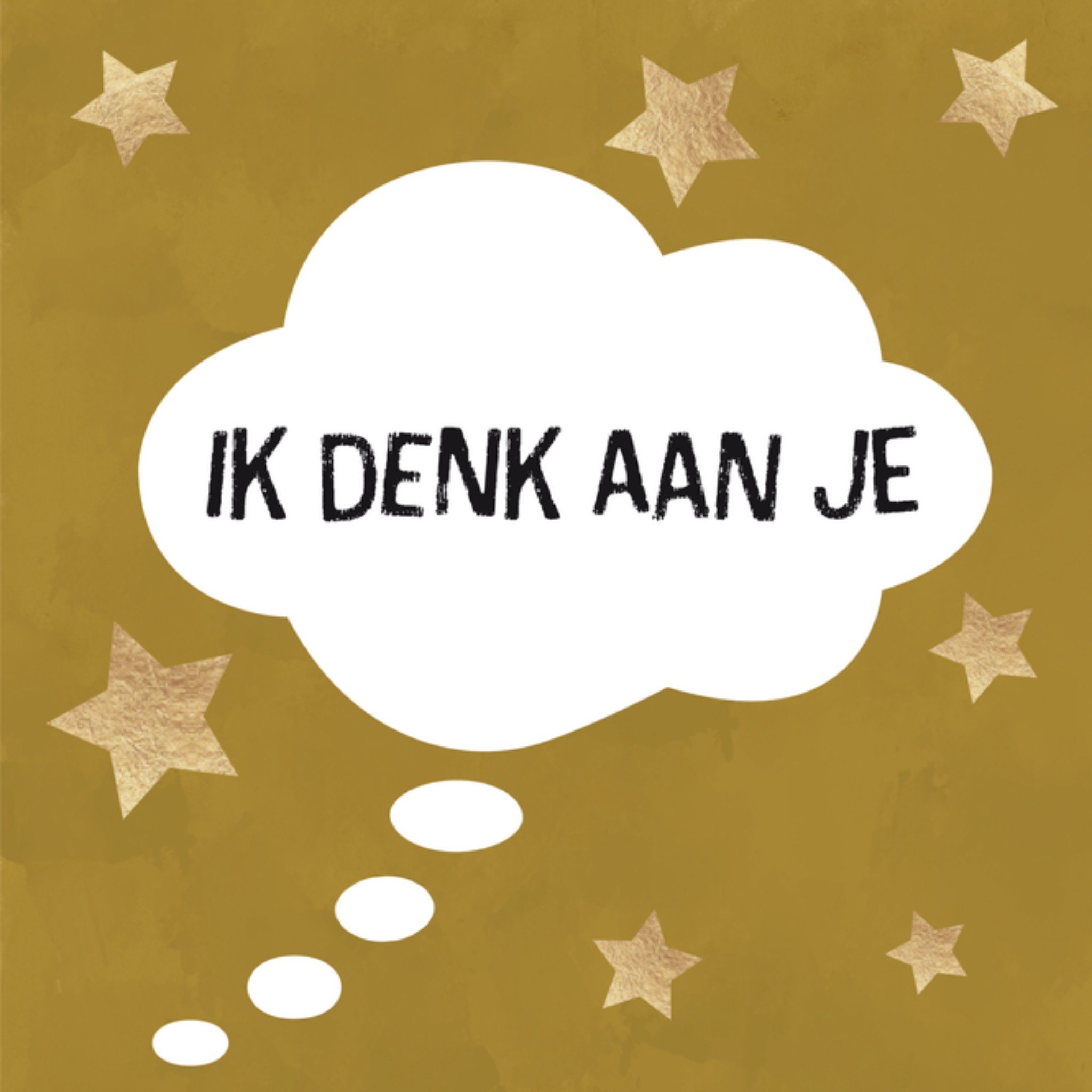 Denken aan kaart gedachten Vierkante Kaart Tsjip