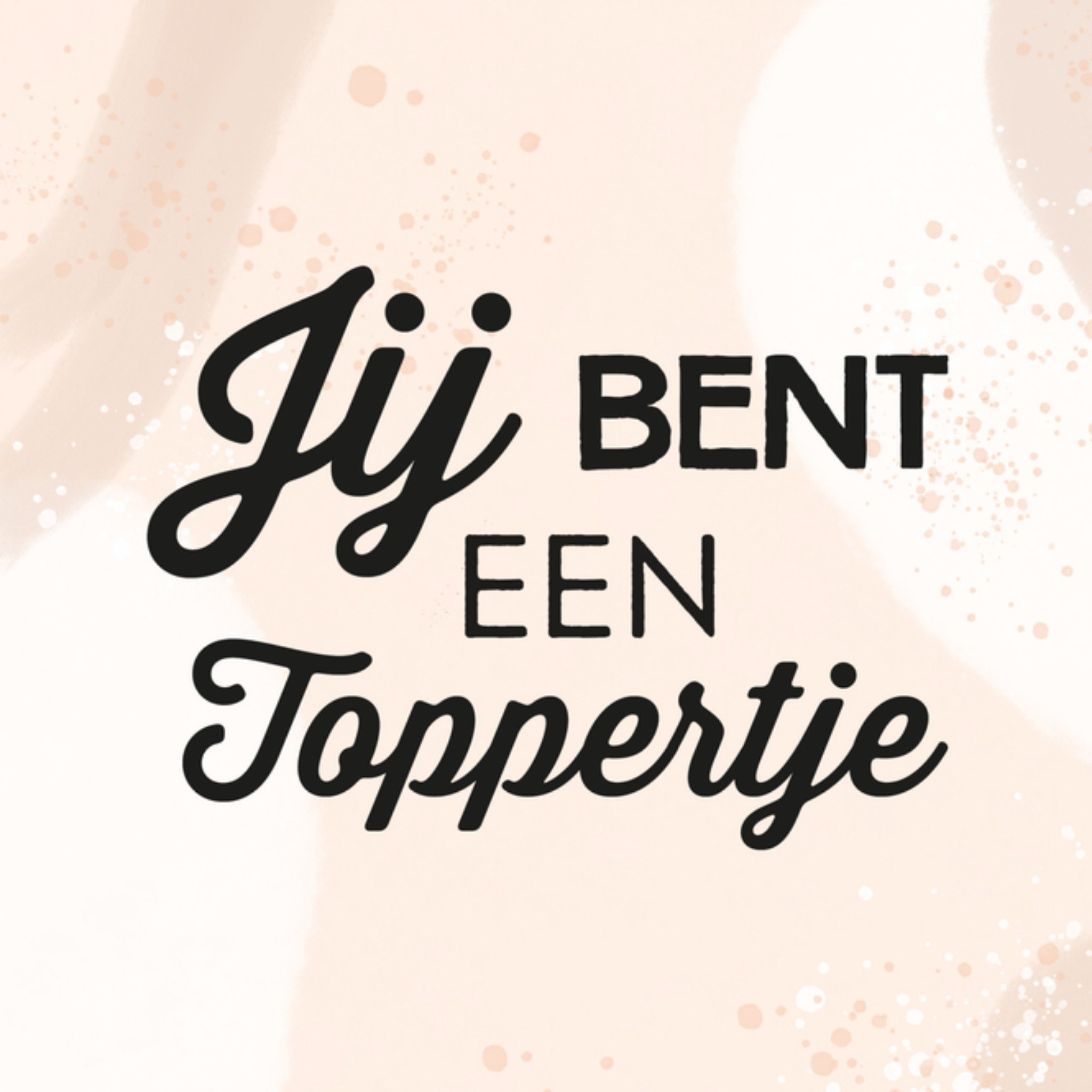 Greetz Vriendschapskaart toppertje Vierkant