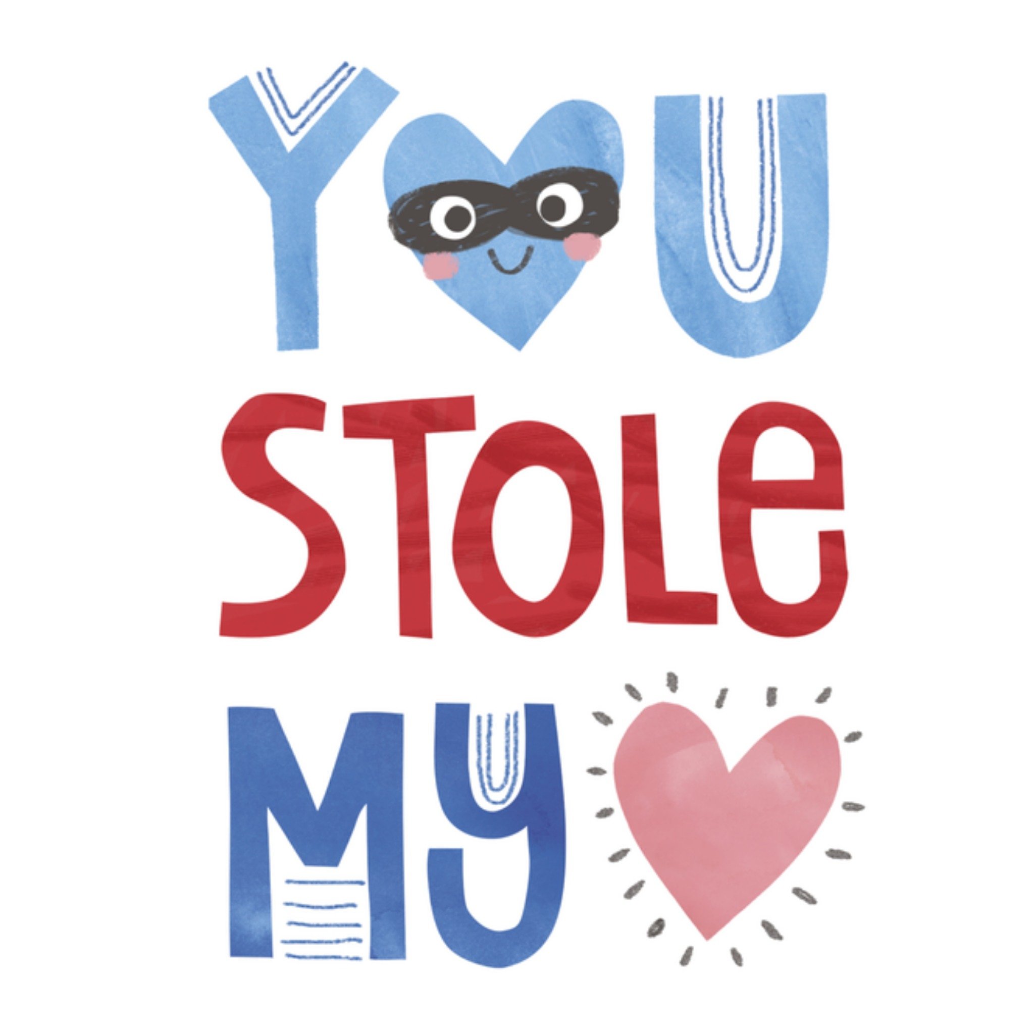 Valentijnskaart stole my heart Vierkante Kaart UK Greetings