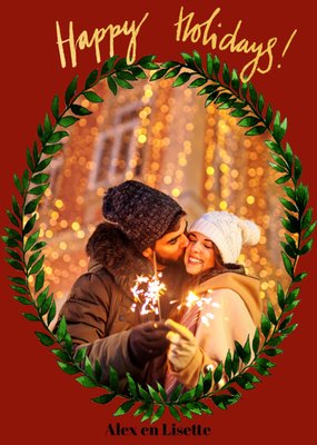 Marie Bodie | Kerstkaart | Met foto | Happy Holidays!