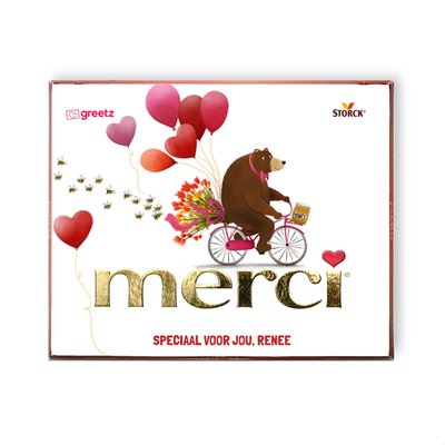 Merci | Speciaal voor jou met eigen tekst | 250g