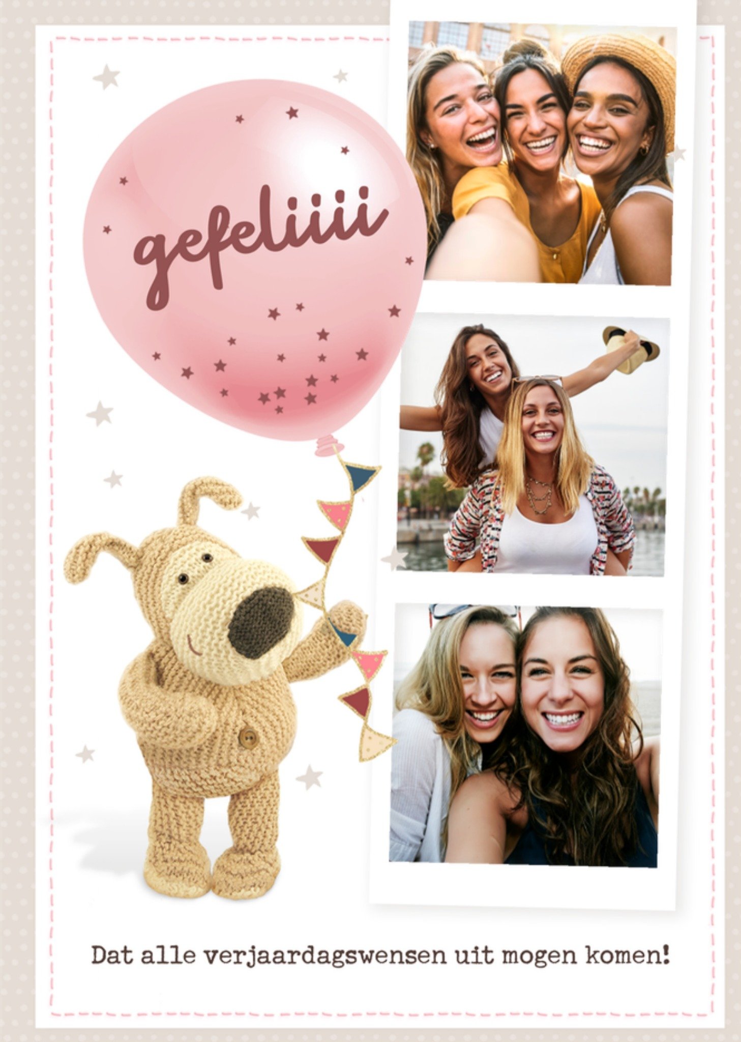 Verjaardagskaart Met fotos Kaart Boofle