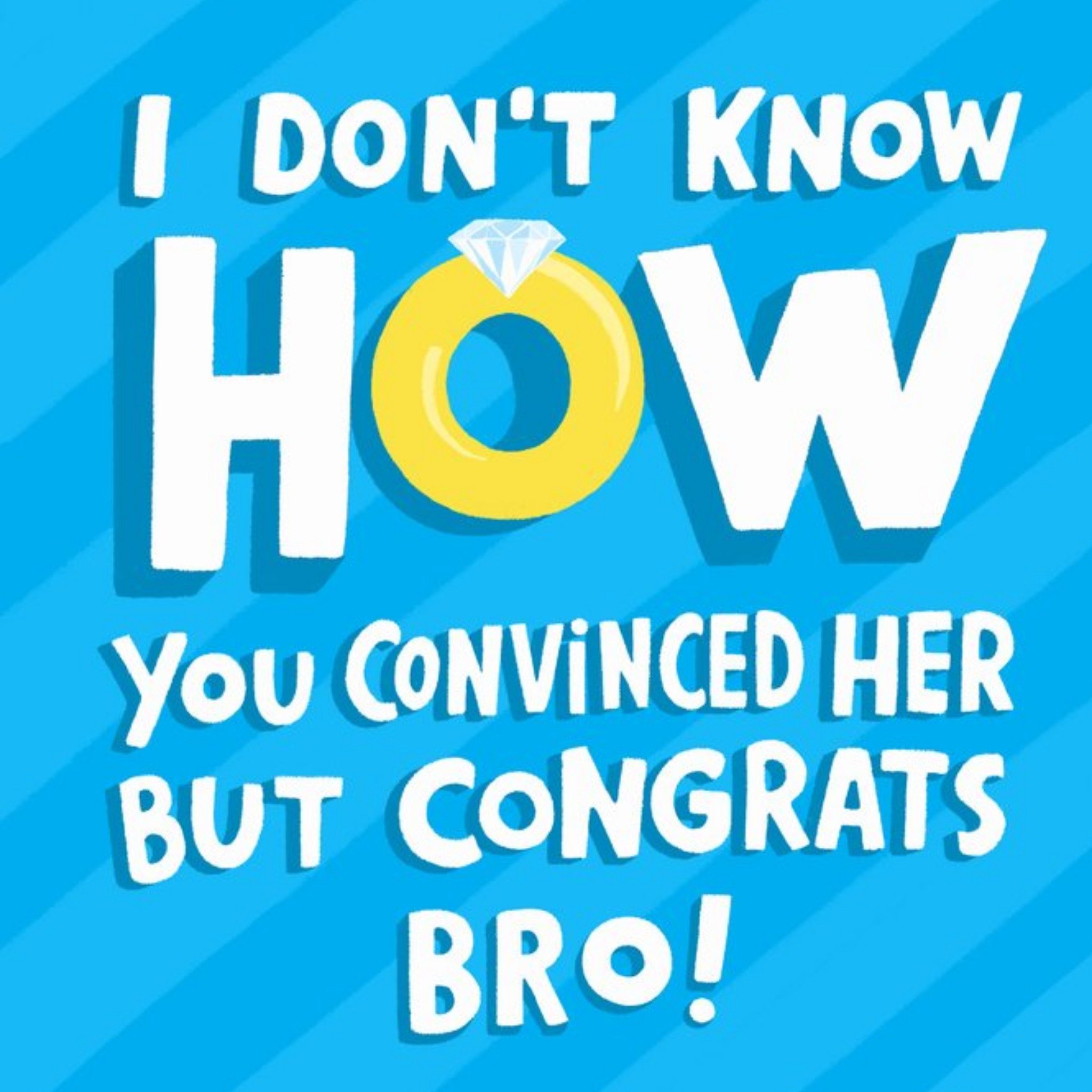 Greetz Huwelijkskaart Congrats Bro Vierkant