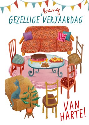 Patricia Hooning | Verjaardagskaart | Gezellige verjaardag