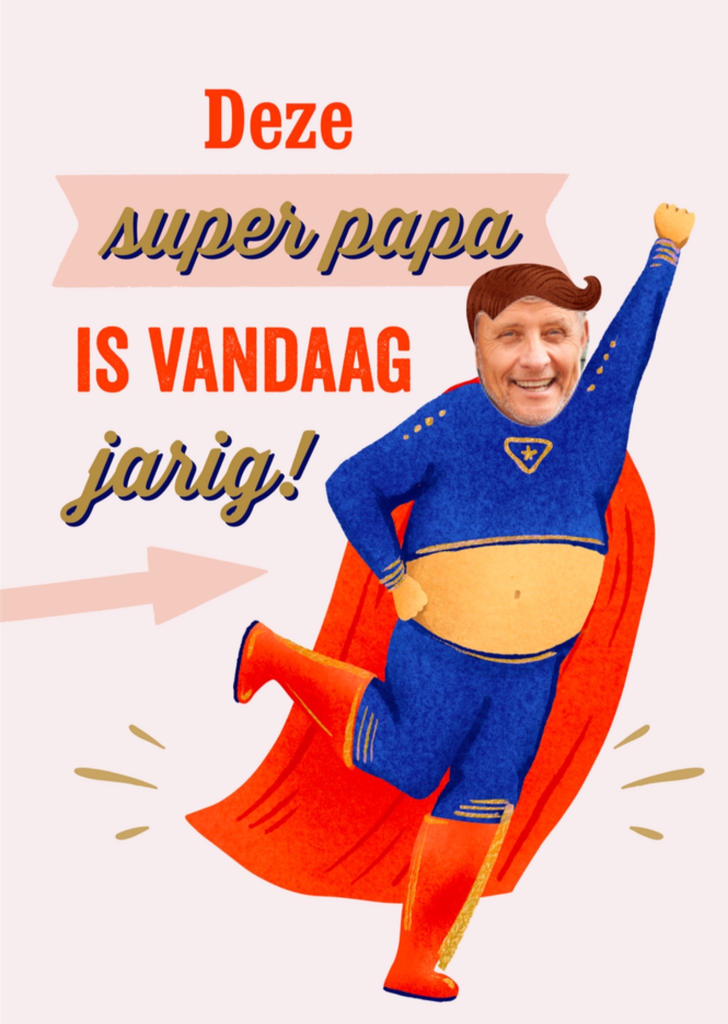 Greetz Verjaardagskaart Super Papa Met foto Standard Card