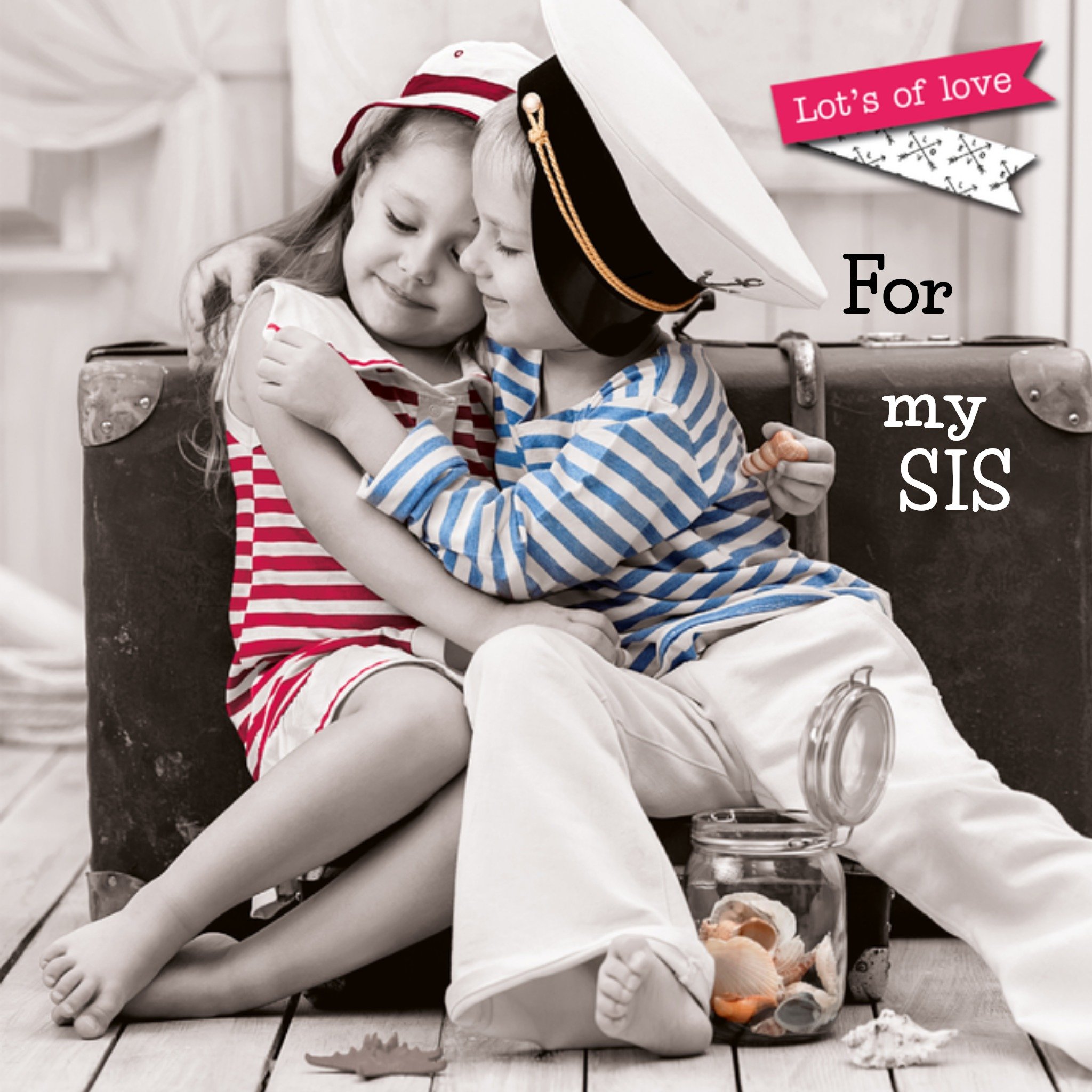 Liefdes kaart for my sis Vierkante Kaart TMS