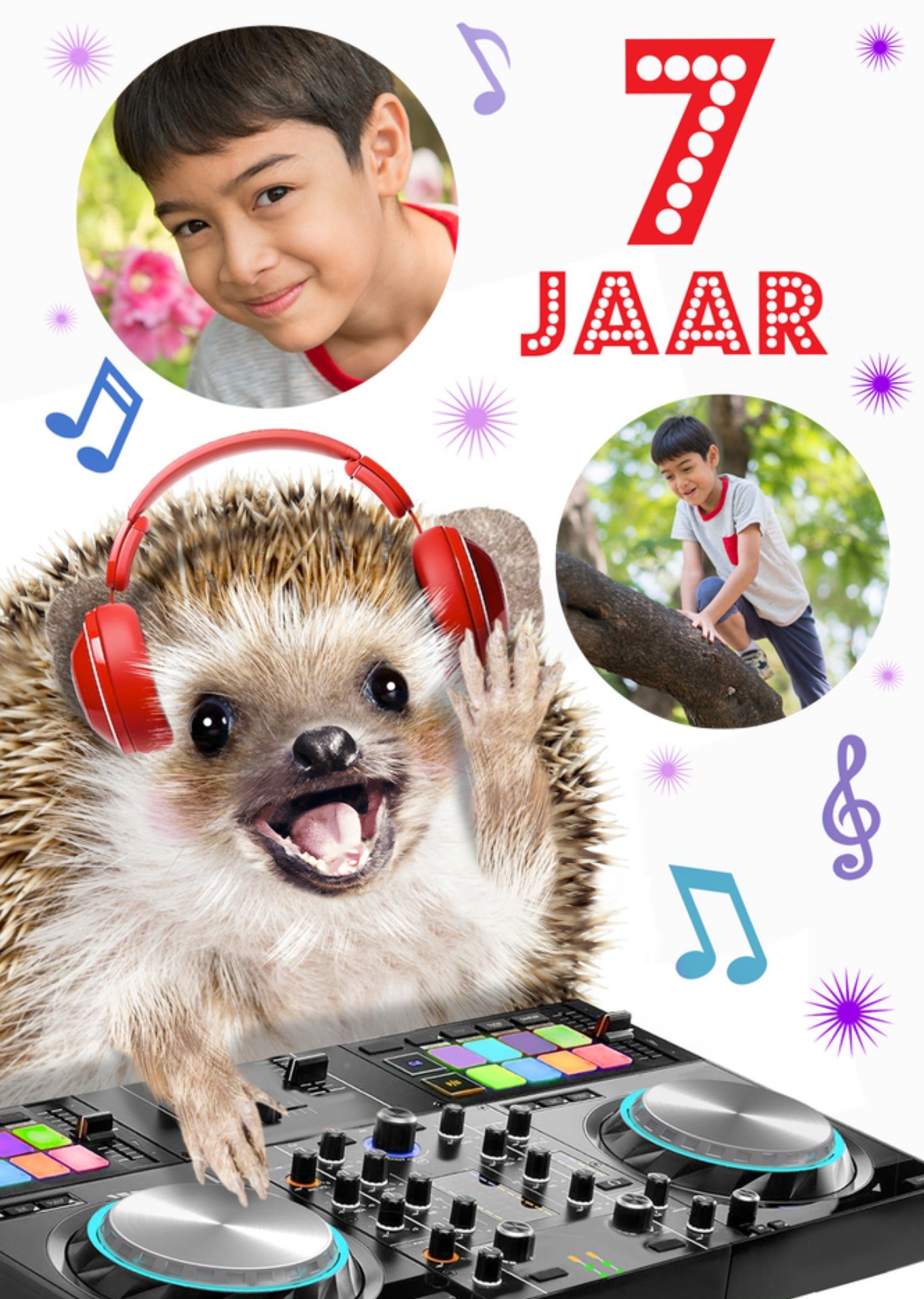 Verjaardagskaart 7 jaar Kaart Emma Proctor